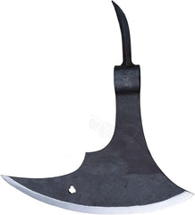 Warriors Outfit Hand Forged Medieval Back Spike Battle Axe Head | camping Hatch Axe, Huntsman Throwing Camping Battle Axe, Hight Carbon Steel