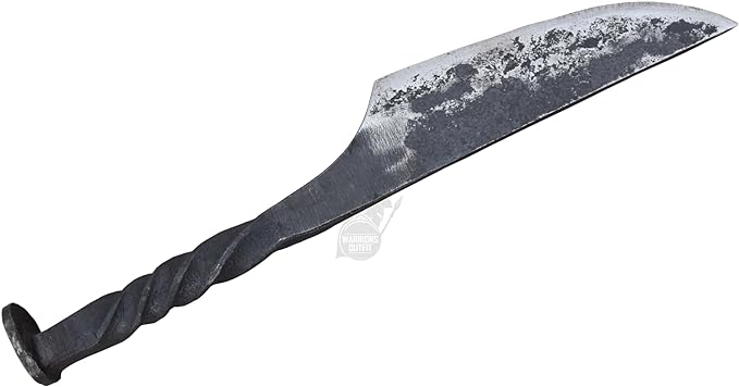 Warriors Outfit Hand Forged-railroad Spike Knife with Twisted Handle- Carbon Steel Spike Knife