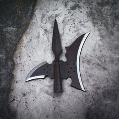 Warriors Outfit Hand Forged High Carbon Steel Medieval Halberd with Cross- Heavy Duty Sergeants Halberd Fully Functional.