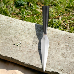 Warriors Outfit Hand-Forged Medieval Half Black spearhead 16inch Medieval Spearhead Best For Outdoor Camping.