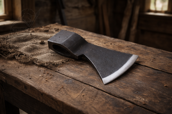 WarriorsOutfit Hand Forged Axe Head Viking Style Carbon Steel Axe Head Handmade Bearded Axe Head for Crafting & Restoration