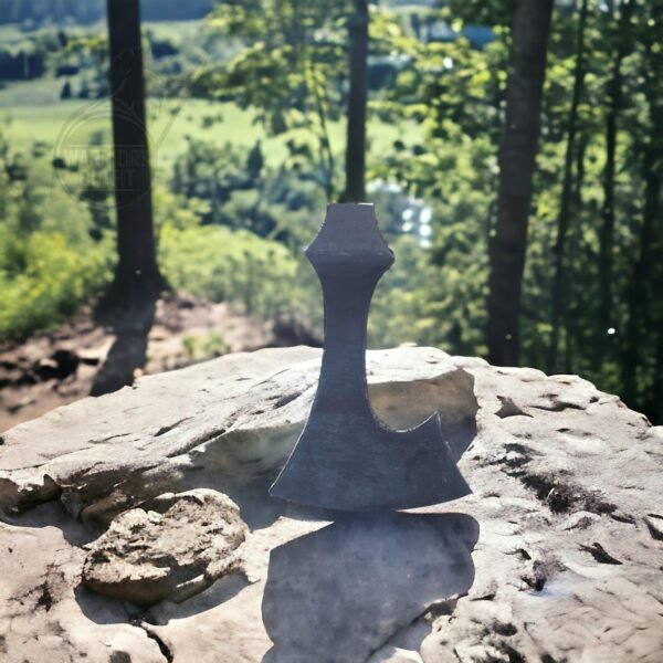 Warriors Outfit Medieval Huntsman Custom Hand-Forged - Viking Tomahawk Viking Style Axe Head Throwing Hatchet - Camping & Battle Axe - Black