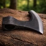 Warriors Outfit Hand Forged Medieval Viking Axe Head High Carbon Steel Durable Replacement Axe Head for Woodworking, Camping, and Survival
