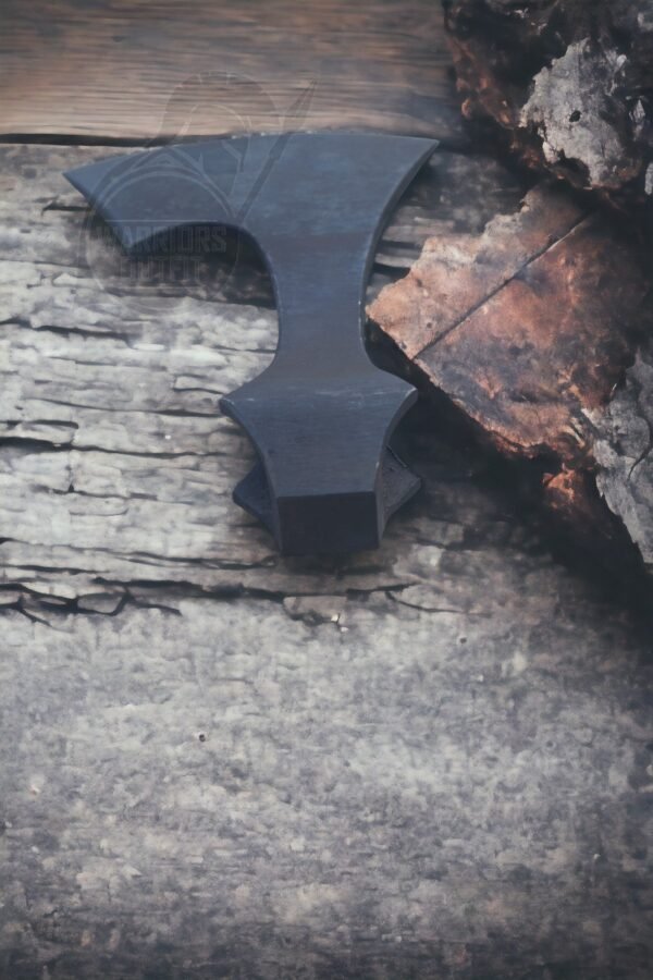Warriors Outfit Medieval Huntsman Custom Hand-Forged - Viking Tomahawk Viking Style Axe Head Throwing Hatchet - Camping & Battle Axe - Black