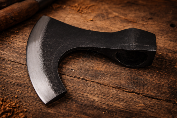 Warriors Outfit Hand Forged Medieval Viking Axe Head High Carbon Steel Durable Replacement Axe Head for Woodworking, Camping, and Survival