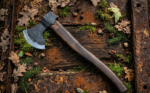 Warriors Outfit Hand Forged Medieval Viking Throwing Axe With Handle. Best For Throwing Battle ready Axe.