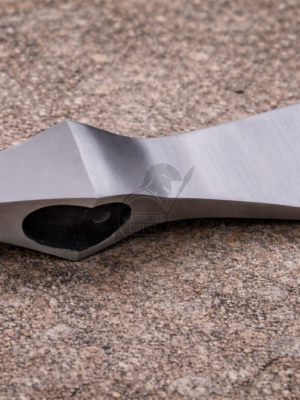 WarriorsOutfit Polished Bearded Axe Head Hand Forged Steel Axe Head Viking Style Axe Head for Crafting & Custom Handle