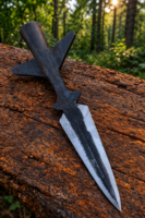Warriors Outfit Medieval Wing Spearhead for Hunting & Throwing | Durable Hand Forged Spearhead