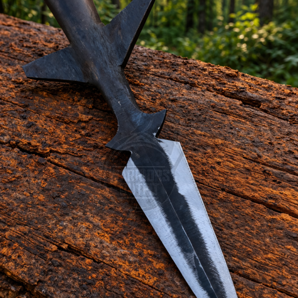 Warriors Outfit Medieval Wing Spearhead for Hunting & Throwing | Durable Hand Forged Spearhead