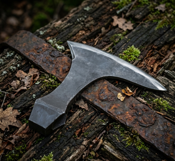 Warriors Outfit Hand Forged Viking Axe Head Beard Head high Carbon Steel Battle ready Throwing axe head.