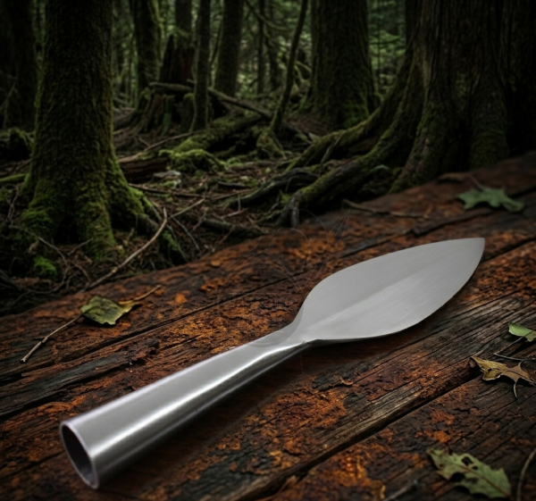 Warriors Outfit Hand-Forged Medieval Viking Leaf Blade Polish Spearhead High Carbon Steel Throwing And Hunting Spearhead