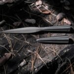 Warriors Outfit 11 Inch Leaf Blade Spearhead with Butt Cap – Hand Forged Steel Spear Head for Hunting, Throwing & Outdoor Use