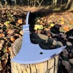 Warriors Outfit  Large Size Back Spike Polish Medieval Viking Battle Ready Axe Head. With Blade Cover.