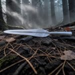 Warriors Outfit Hand-Forged Celtic Spearhead Leaf Shaped Blade – Polished High Carbon Steel Spear Head with Central Ridge, Traditional Socket Design for Throwing Practice, Hunting Style