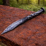 WarriorsOutfit Hand-Forged Kitchen Knife – High Carbon Steel Rustic Chef Utility Blade