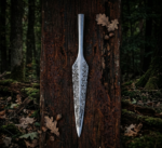 Warriors Outfit Hand-Forged Etched Throwing & Hunting Spearhead. Outdoor Camping Tool