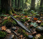 Warriors Outfit Hand-Forged Etched Throwing & Hunting Spearhead. Outdoor Camping Tool