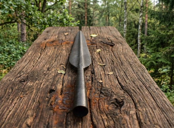 Warriors Outfit Hand Forged Medieval Large Size Heavy Spearhead. Leaf Blade Spearhead.