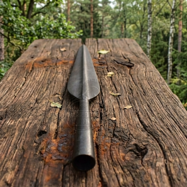 Warriors Outfit Hand Forged Medieval Large Size Heavy Spearhead. Leaf Blade Spearhead.