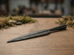 Warriors Outfit Hand Forged Medieval Large Size Heavy Spearhead. Leaf Blade Spearhead.