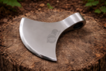 WarriorsOutfit Polished Axe Head – Viking Style Stainless Steel Axe Head – Handmade Bearded Axe Head