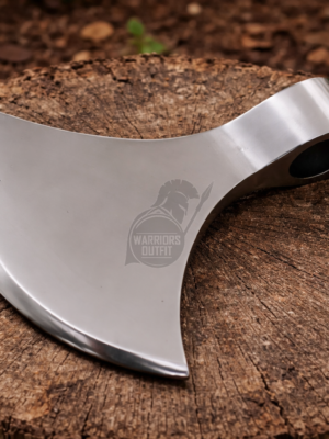 WarriorsOutfit Polished Axe Head – Viking Style Stainless Steel Axe Head – Handmade Bearded Axe Head