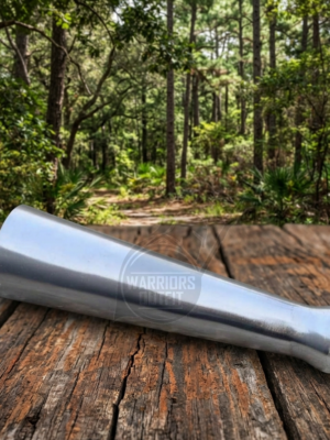 Warriors Outfit Medieval Round Tip End Cap for Historical Reenactments, LARP, and Costume Accessories