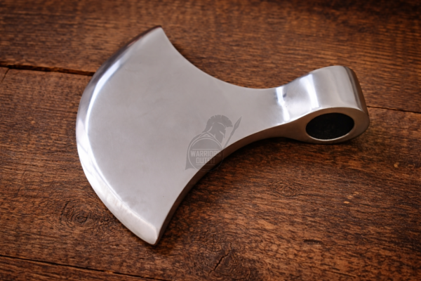 WarriorsOutfit Polished Axe Head – Viking Style Stainless Steel Axe Head – Handmade Bearded Axe Head