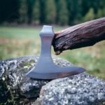 Worries Outfit  Hand Forged High Carbon Steel Polish Axe Head| Viking Hatchet Hand Forged Axe Best For Outdoor Camping Tool.