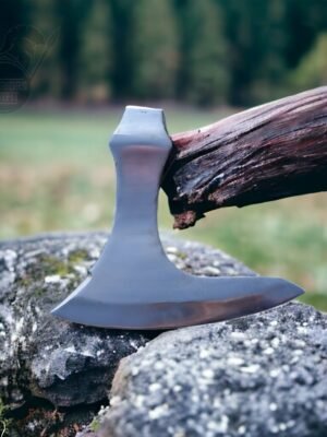 Worries Outfit  Hand Forged High Carbon Steel Polish Axe Head| Viking Hatchet Hand Forged Axe Best For Outdoor Camping Tool.