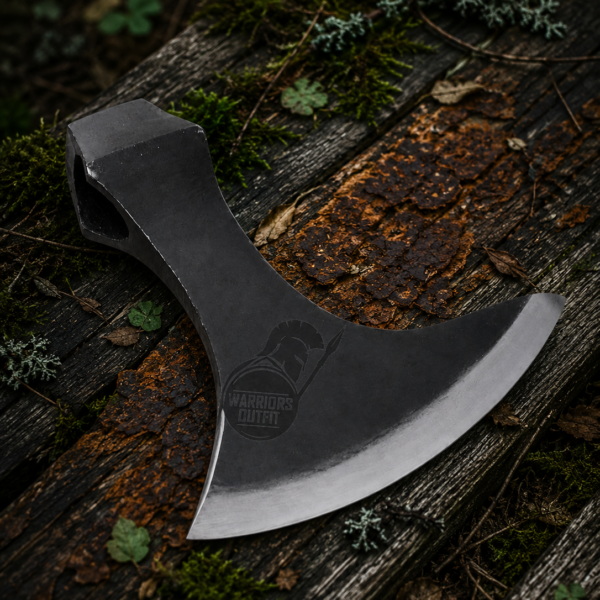 Warriors Outfit Hand Forged Viking Axe Head Beard Head high Carbon Steel Battle ready Throwing axe head.