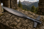 WarriorsOutfit Medieval Polish Winged Spearhead – Hand Forged Steel Blade Viking Spear Head