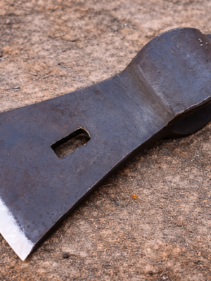 WarriorsOutfit Hand Forged Iron Axe Head Medieval Viking Style Bearded Axe Blade for Reenactment & Woodworking