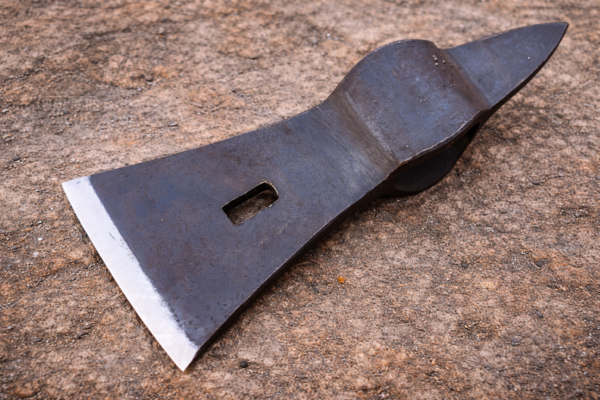 WarriorsOutfit Hand Forged Iron Axe Head Medieval Viking Style Bearded Axe Blade for Reenactment & Woodworking