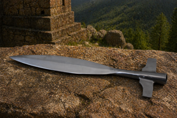 WarriorsOutfit Medieval Polish Winged Spearhead – Hand Forged Steel Blade Viking Spear Head