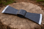 WarriorsOutfit Medieval Iron Double Axe Head Hand Forged Viking Style Battle Axe Blade for Reenactment & Decor