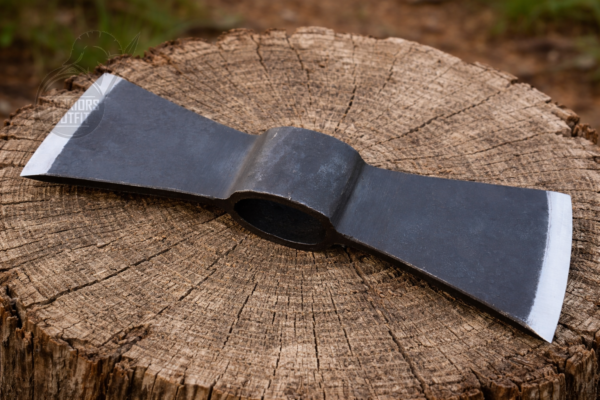 WarriorsOutfit Medieval Iron Double Axe Head Hand Forged Viking Style Battle Axe Blade for Reenactment & Decor
