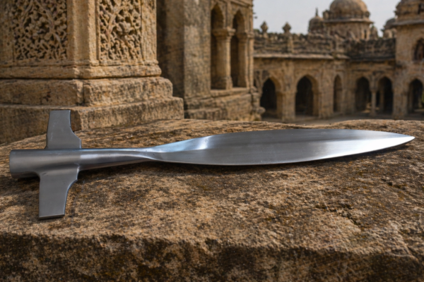 WarriorsOutfit Medieval Polish Winged Spearhead – Hand Forged Steel Blade Viking Spear Head