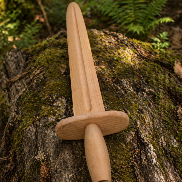 WarriorsOutfit Wooden Training Sword – Handmade Practice Sword for Martial Arts, Cosplay & Safe Sparring