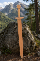 WarriorsOutfit Wooden Training Sword – Handmade Practice Sword for Martial Arts, Cosplay & Safe Sparring