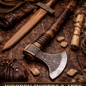 Warriors outfit wooden axe wooden sword