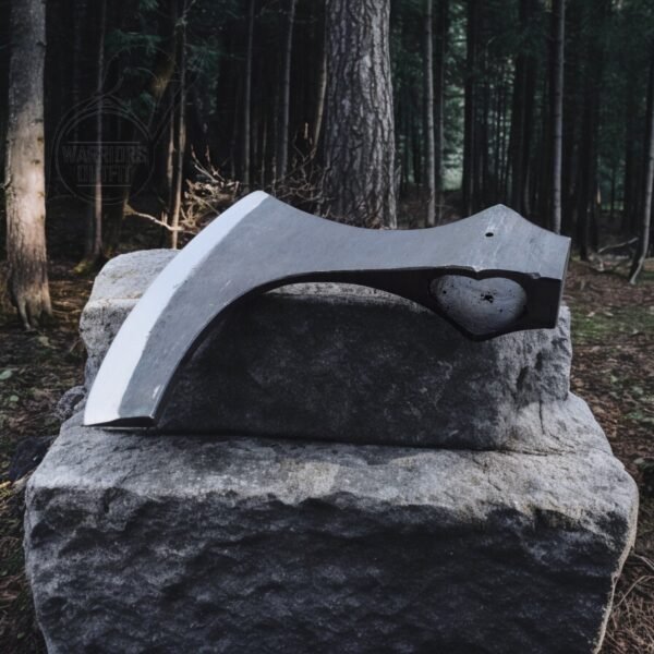 Warriors Outfit Hand Forged Medieval Viking High Carbon Steel Center Hole Axe Head. Best For Outdoor Camping Tool.
