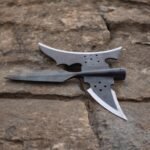 Hand Forged High Carbon Steel Medieval Halberd with Holes- Heavy Duty Sergeants Halberd Fully Functional