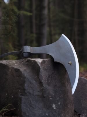 Hand Forged Medieval Back Spike Battle Axe Head | Campaign Hatch Tomahawk Axe, Huntsman Throwing Camping Battle Axe, Hight Carbon Steel