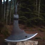 Hand Forged Medieval Back Spike Battle Axe Head | Campaign Hatch Tomahawk Axe, Huntsman Throwing Camping Battle Axe, Hight Carbon Steel