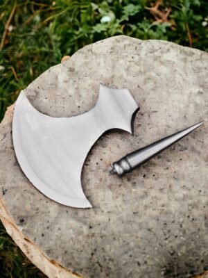 Worries Outfit Lifeguards Household Cavalry Farrier Axe Head for Splitting Wood -Viking Hatchet Hand Forged Axe
