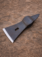WarriorsOutfit Hand Forged Iron Axe Head Medieval Viking Style Bearded Axe Blade for Reenactment & Woodworking