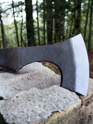 WARRIORS OUTFIT Hand Forged Medieval High Carbon Steel Carving Axe Head. Best For Outdoor Camping Tool