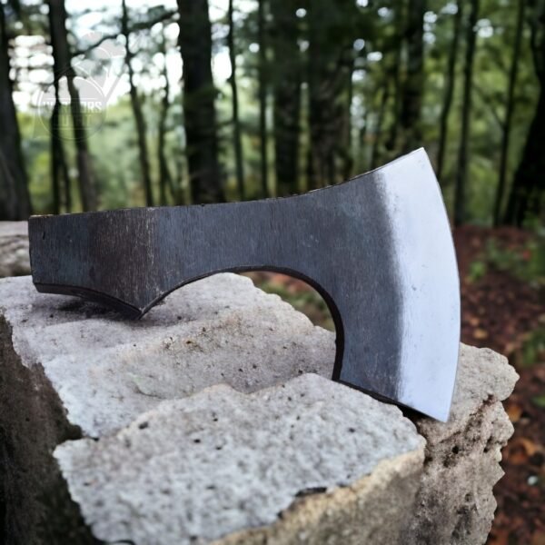 WARRIORS OUTFIT Hand Forged Medieval High Carbon Steel Carving Axe Head. Best For Outdoor Camping Tool