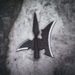 Hand Forged High Carbon Steel Medieval Halberd with Holes- Heavy Duty Sergeants Halberd Fully Functional